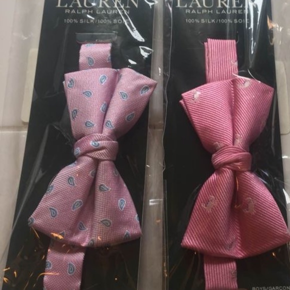 BRAND NEW boys Ralph Lauren 100% silk ties (paisley design) - Picture 2 of 3